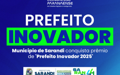Município de Sarandi conquista prêmio “Prefeito Inovador 2025” durante congresso estadual Município de Sarandi conquista prêmio “Prefeito Inovador 2025” durante congresso estadual